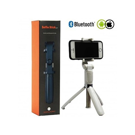 Selfie Stick L01 Bluetooth Kumandalı Selfie Çubuğu Tripod Monopod (1243)