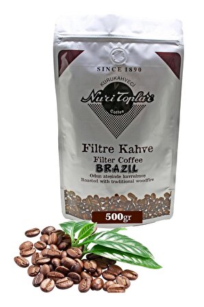 Nuri Toplar Filtre Kahvesi 500 Gr Brazil Cerrado Çekirdeği - Odun Ateşinde Kahve