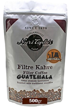 Nuri Toplar Filtre Kahvesi 500 Gr Guatemala Hb Ep Çekirdeği - Odun Ateşinde Kahve