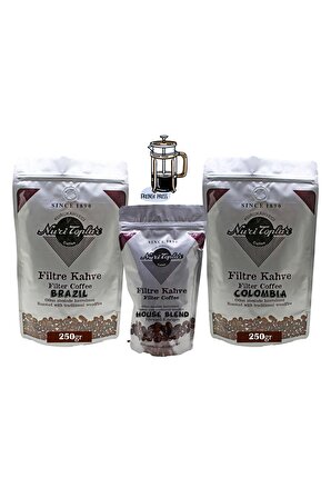 Nuri Toplar Filtre Kahve Brazil Ve Colombia House Blend 3'lü Paket