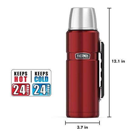 Thermos SK 2010 Stainless King Large Cranberry 1.2 lt. 140936