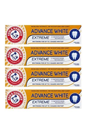 Advance White 3 Tona Kadar Beyazlatıcı Diş Macunu 75ml X 4 Adet