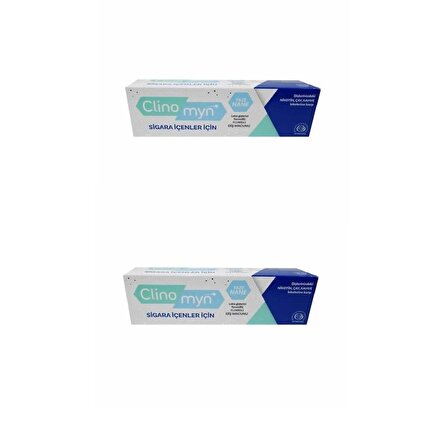 Clinomyn Smokers Fresh Mint Sigara İçenler için Diş Macunu 75 ML x 2 CBKSHOP