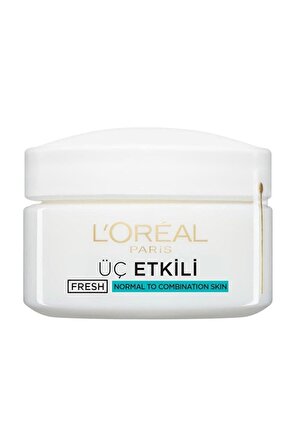 L'Oreal Paris Üç Etkili Karma Ciltler İçin E Vitaminli Su Bazlı Yağsız Nemlendirici Yüz Bakım Kremi 50 ml