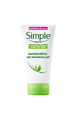 Simple Kind to Skin Hassas Cilt için Nemlendirici Yüz Temizleme Jeli 150 ml 