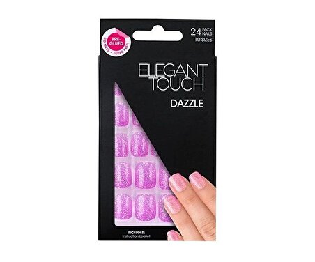 Elegant Touch Polıshed Naıls-Simli Lila Rengi