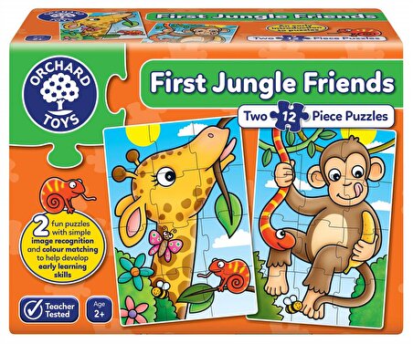 Orchard First Jungle Friends 2+ Yaş Büyük Boy Puzzle 2x12 Parça