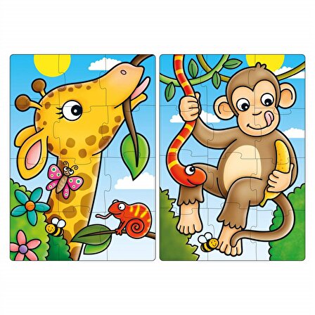 Orchard First Jungle Friends 2+ Yaş Büyük Boy Puzzle 2x12 Parça