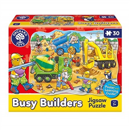 Orchard Busy Builders 3 - 6 Yaş Büyük Boy Puzzle 30 Parça