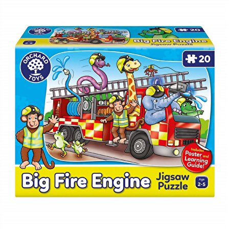 Orchard Big Fire Engine 3 - 6 Yaş Büyük Boy Puzzle 20 Parça