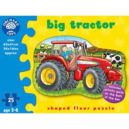 Orchard 224 Big Tractor 3 - 6 Yaş Büyük Boy Puzzle 25 Parça