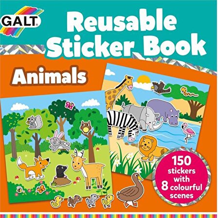 Galt Animals Reusable Sticker Book 1005098