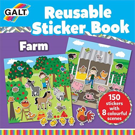 Galt Farm Reusable Sticker Book 3+Yaş 1005104