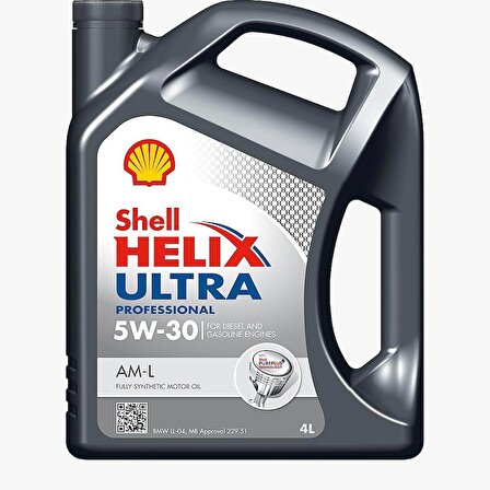Shell Helix Ultra Professional 5W-30 AM-L Tam Sentetik Motor Yağı 5 L