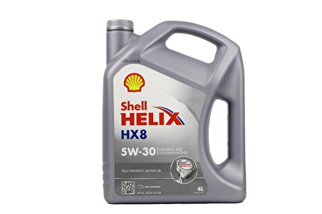 Shell Helix HX8 Synthetic 5W-30 Tam Sentetik 4 lt Benzin-Dizel-LPG Motor Yağı 