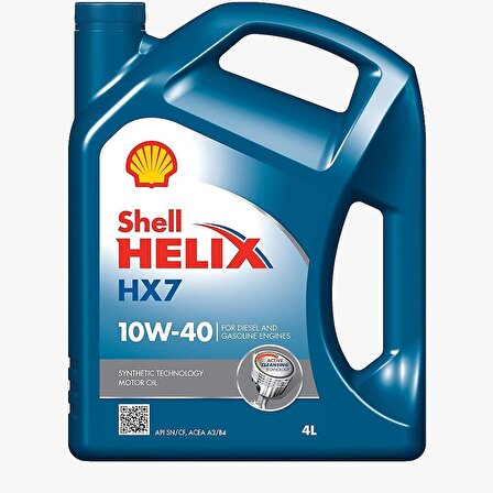 Shell Helix HX7 10W-40 Sentetik 4 lt Benzin-Dizel-LPG Motor Yağı Üretim:2024