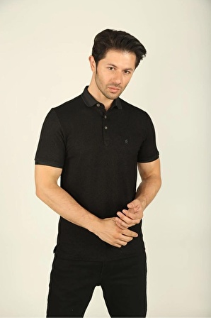 Polo Yakalı Esnek T-Shirt