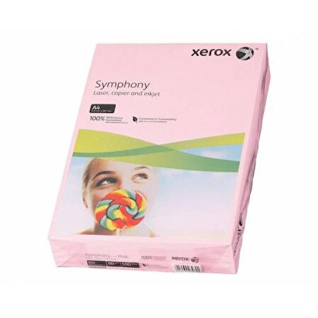 Xerox 3R93970 A4 80Gr 500YP Symphony Pembe Renkli Fotokopi Kağıdı