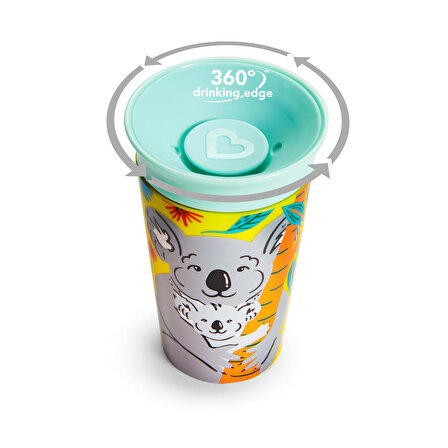 Munchkin Mucize  360°  Wildlove Alıştırma Bardağı  12ay+ 266ml K ,1 Paket