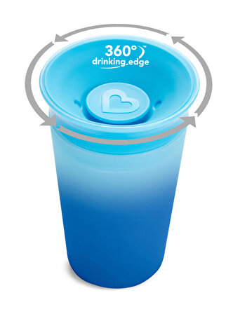 Munchkin Mucize360° Renk Değiştiren Alıştırma Bardağı 12ay+ 266ml Mavi