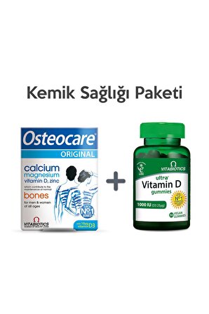 Osteocare (90 Tablet) + Ultra Vitamin D Gummies - Kemik Sağlığı Paketi