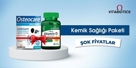 Osteocare (90 Tablet) + Ultra Vitamin D Gummies - Kemik Sağlığı Paketi