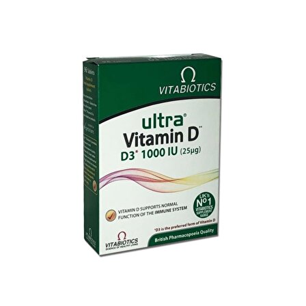 Vitabiotics Ultra Vitamin D3 1000 İu 96 Tablet