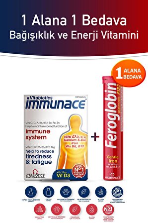 Immunace + Feroglobin Fizz demir vitamin