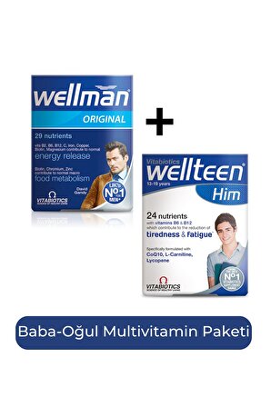 Wellman + Wellteen Him Baba-Oğul Multivitamin