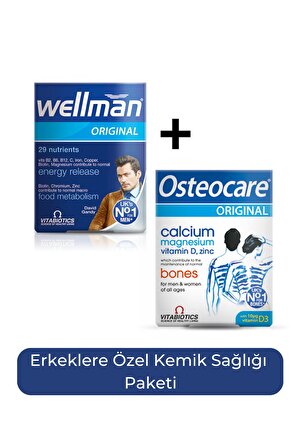 Wellman + Osteocare Original 30 Tablet Erkeklere Özel Kemik Sağlığı Paketi