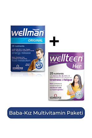 Wellman + Wellteen Her Baba-Kız Multivitamin