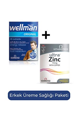 Wellman  +Ultra Zinc Erkek Üreme Sağlığı Paketi