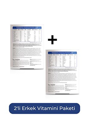 Wellman + Wellman 2'li Erkek Vitamini Paketi