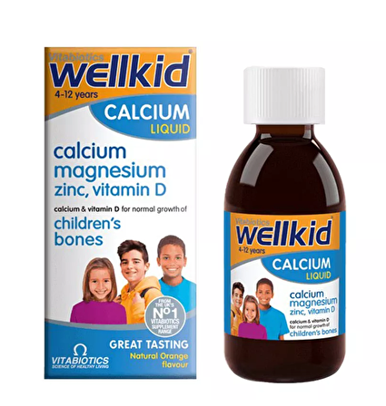 Vitabiotics Wellkid Calcium Liquid Şurup 150 Ml