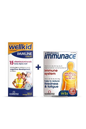 Wellkid Immune Liquid + Immunace Original - Aile Boyu Sağlık Paketi
