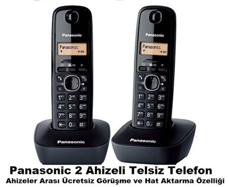 Panasonic KX-TG1612 2 Ahizeli Telsiz Telefon