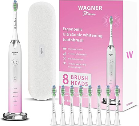 Wagner Stern Basınç Sensörlü Ultrasonik Beyazlatıcı Diş Fırçası - Sakura