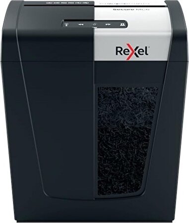 Rexel Secure Mc6 Sessiz Çalışma Fısıltı Modunda Çalışma Mikro Kesim Evrak Imha Makinesi