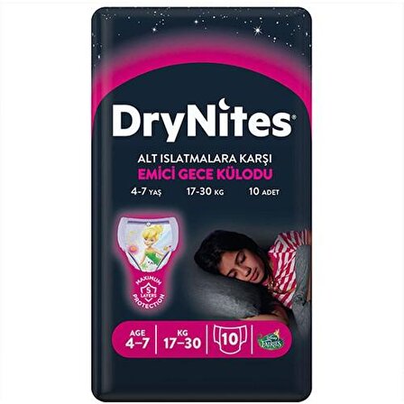 Huggies Dry Nites Small For Girl 8X10
