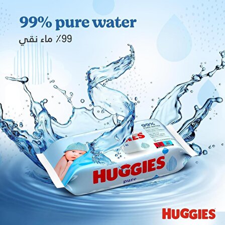 Huggies Pure Yenidoğan Hassas Islak Havlu 72 Yaprak