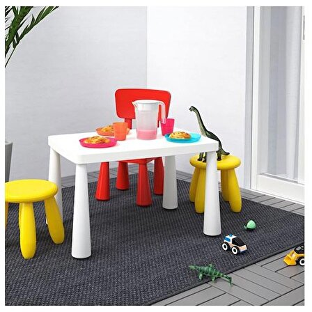 IKEA Mammut Çocuk Masası - Dikdörtgen - Beyaz