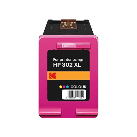 Kodak HP302 HP Renkli  Mürekkep Kartuşu