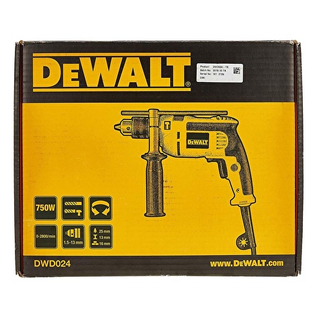 Dewalt Dwd024-Tr Sarı Torklu Matkap