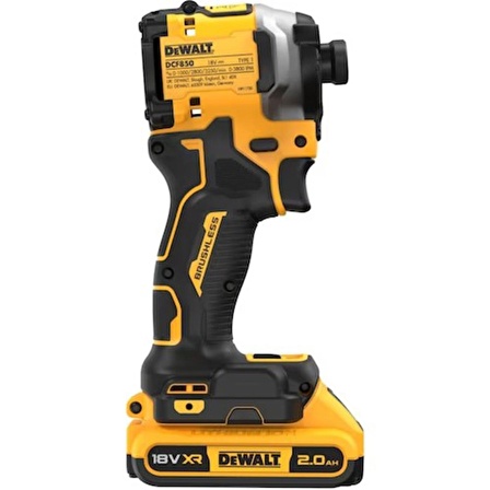 Dewalt DCF850D2T 18V 2.0AH Li-Ion Kömürsüz Çift Akülü Darbeli Tornavida