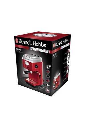 Russell Hobbs 28250-56 Retro Red Espresso Makinesi
