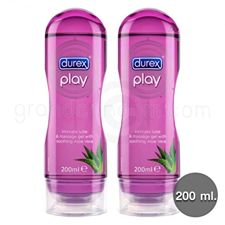 Durex Play Hassas Aloe Vera Kayganlaştırıcı & Masaj Jeli 200ml x 2 Adet