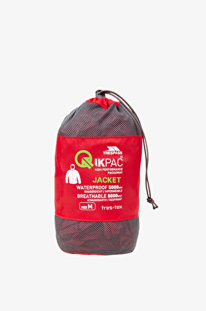Trespass Qikpac Jacket Unisex Kırmızı Yağmurluk UAJKRAI10001-RED