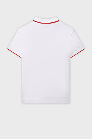 Burberry Çocuk Polo Yaka T Shirt 8047658 WHITE