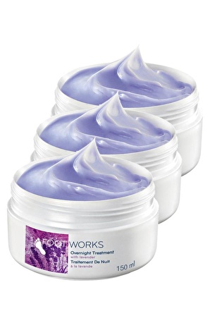 Avon Lavanta Özlü Gece Ayak Kremi 150 Ml. Üçlü Set