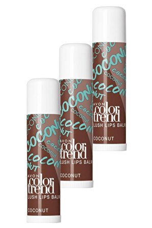Avon Acon Color Trend Lush Dudak Balmı Coconut Üçlü Set
